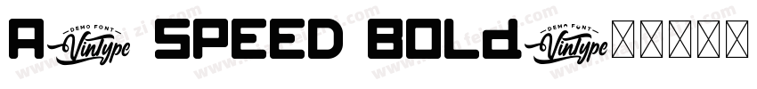 A4 SPEED Bold字体转换